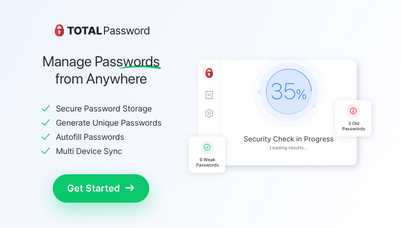 Total Password Footer