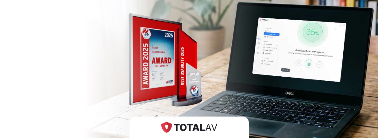 TotalAV Usability Award 2025 AV-Test Windows